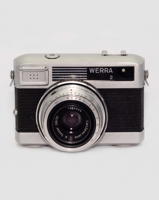 Werra-2 №655087 с об. Carl Zeiss Jena Tessar 2,8/50 №7224049 с крышкой и чехлом