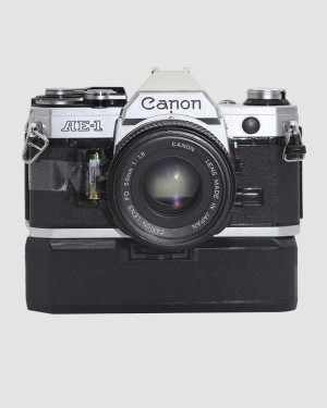 Canon AE-1 №4572970 с об. Canon Lens FD 1,8/50 №424456